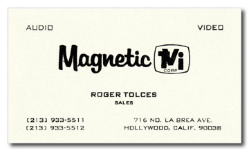 Roger's business card